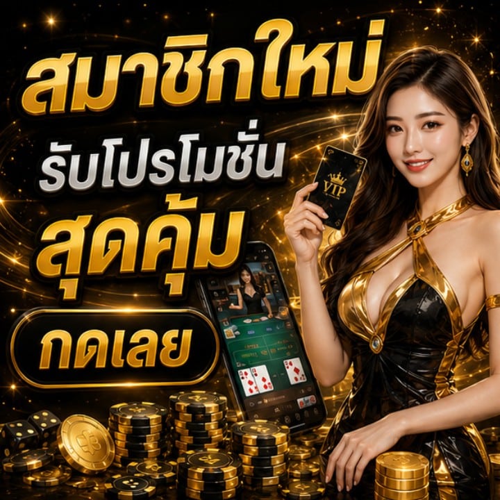 สมาชิกใหม่ รับโปรโมชั่นสุดคุ้ม